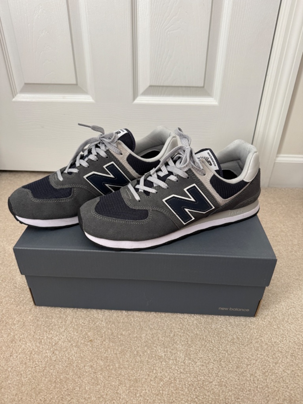 New Balance Classic 574. Size 12. Color Blue & Gray. - Picture 2 of 4